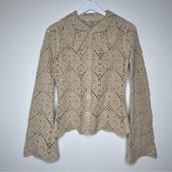 BY MALENE BIRGER Crochet Gwenevere Cardigan Small NWOT - Picture 5 of 9